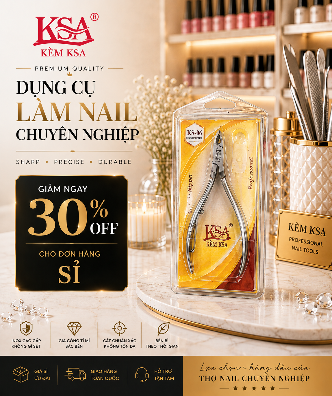 Mở Tiệm Nail Cần Bao Nhiêu Kềm Cắt Da? Kinh Nghiệm Mua Kềm