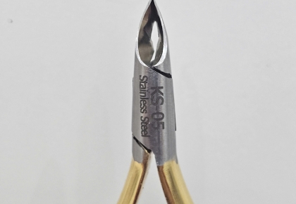 KỀM CẮT DA INOX TRÒN VÀNG- THÉP KHÔNG GỈ-MSP KS05