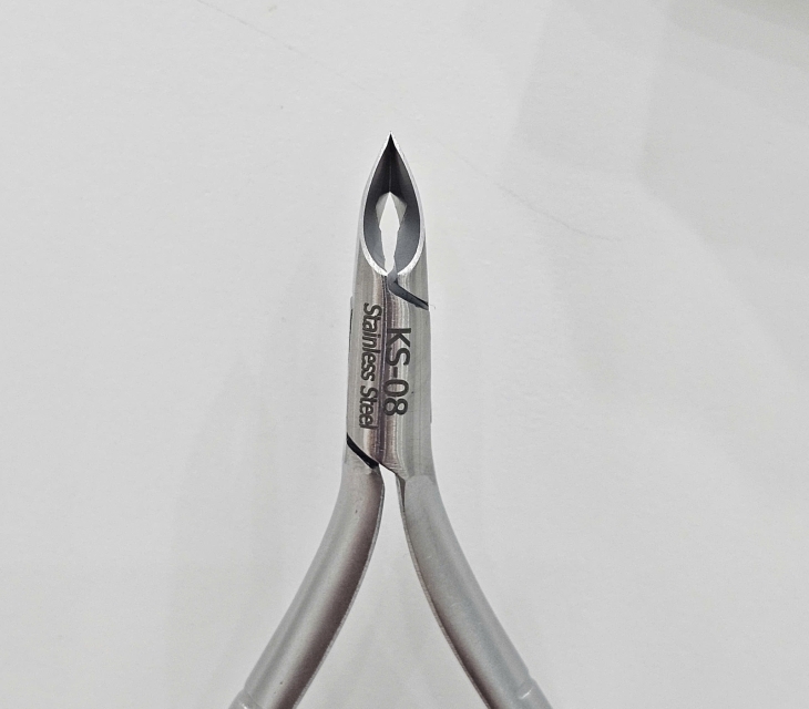 KỀM CẮT DA BÁN NGUYỆT 2 LƯỠI GÀ INOX- THÉP KHÔNG GỈ -MSP: KS08