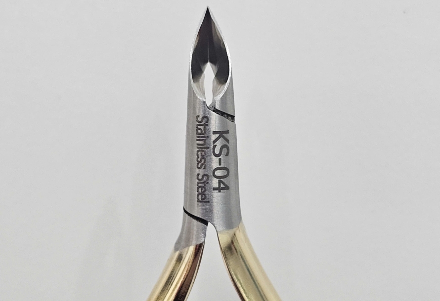 KỀM CẮT DA INOX BÁN NGUYỆT VÀNG- THÉP KHÔNG GỈ-MSP:KS04